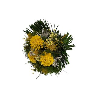 MyFlowers Boeket Droogbloemen “Madrid Yellow” | Lengte ± 20 centimeter | Met verschillende gele bloemen | Per boeket