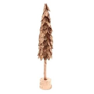 4A Kupferfarbener Birkenholz-Weihnachtsbaum | Weihnachtsdekoration | Höhe 50 centimeter | Pro 6 Weihnachtsbäume