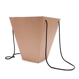 4A Papieren Cadeautas “Basic” | Kleur: Bruin | Lengte 25 centimeter | Breedte 13 centimeter | Hoogte 30 centimeter | Per 10 cadeautassen