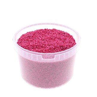 4A Decoratiegrind in Herbruikbare Emmer | Kleur: Kers | Diameter 2 - 3 millimeter | Inhoud 3 liter | Per emmer