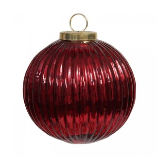 4A Glanzende Kerstballen | Kleur: Rood | Kerst Decoratie | Diameter 10 centimeter | Per 6 kerstballen