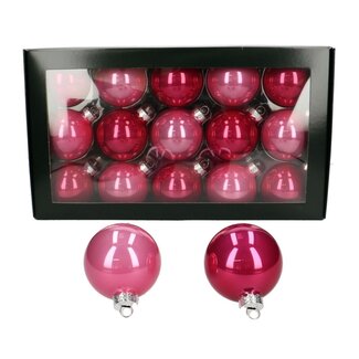 4A Pearl Kerstballen | Kleur: Roze | Kerst Decoratie | Diameter 6 centimeter | Per 30 kerstballen