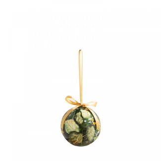 4A Kerstballen met Decoratie “Bee Green” | Kleur: Groen | Kerst Decoratie | Diameter 7 centimeter | Per 3 kerstballen