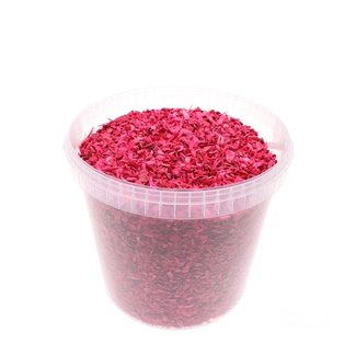 4A Cherry-coloured Cerise Wood chips in Reusable Bucket | Diameter 8 millimeter | Contents 10 litre | Per bucket