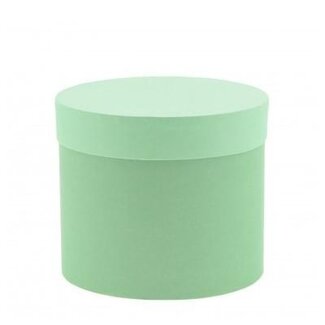 4A Green Cardboard Bouquet Holder | Green Gift Box Hatbox | Diameter 15 centimetre | Height 13 centimetre | Per 6 gift boxes