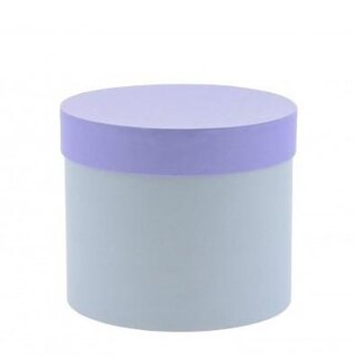 4A Lilac Purple Cardboard Bouquet Holder | Purple Gift Box Hatbox | Diameter 15 centimeter | Height 13 centimeter | Per 6 gift boxes
