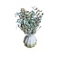 Bouquet Turquoise Dried flowers "Mini" | including vase | Length ± 15 centimetre | Per bouquet