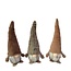 Gnoom Assorti | Kleur: Bruin | Kerst Decoratie | Diameter 12 centimeter | Hoogte 29 centimeter | Per 6 gnomen