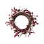 Bessen Krans | Kleur: Rood | Kerst Decoratie | Diameter 30 centimeter | Per krans