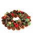 Krans Theelichthouder | Kleur: Bruin | Kerst Decoratie | Diameter 34 centimeter | Per krans