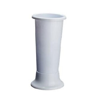 4A Natural White Plastic Vase "Ideal" | Diameter 14 centimeter | Height 35 centimeter | Per 3 vases