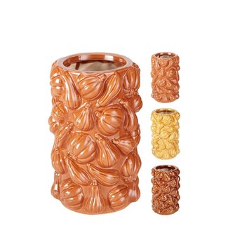 4A Ceramic Mushroom Vase “Pumpi” | Colour: Mixed Colours | Autumn Decoration | Diameter 15 centimetres | Height 23 centimetres | Per 6 vases
