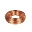 Fil en aluminium | Couleur: cuivré | Diamètre 2 millimeter | Longueur 60 meter | Poids 500 gram | Par rouleau