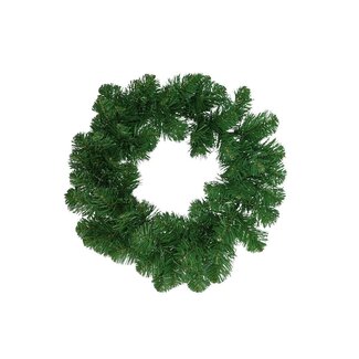 4A Artificial Christmas Wreath | Colour: Green | Christmas Decoration | Diameter 35 centimetres | Per 2 wreaths