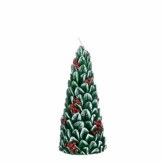 4A Christmas Tree Candle | Colour: Green | Christmas Decoration | Diameter 6 centimetres | Height 15 centimetres | Per 6 candles