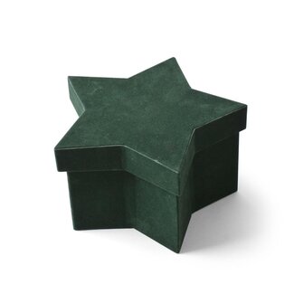4A Hatbox Cadeaudoosje “Noelle” | Kleur: Groen | Kerst Decoratie | Lengte 16 centimeter | Breedte 10.5 centimeter | Hoogte 9 centimeter | Per 6 cadeaudoosjes