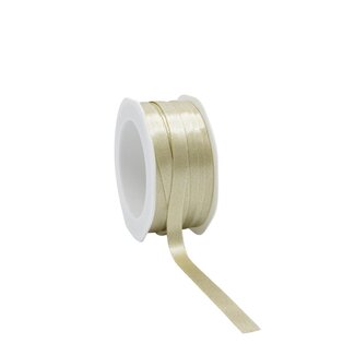 4A Satinsband „Luxury“ | Farbe: Gold | Weihnachtsdekoration | Breite 10 Millimeter | Länge 25 Meter | Pro Rolle