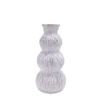 4A Maritime Perivolia Vase | Colour: White | Diameter 13 centimetres | Height 25 centimetres | Per vase