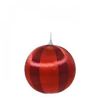 4A Stringball Christmas Baubles | Colour: Dark Red | Christmas Decoration | Diameter 8 centimetres | Per 12 Christmas baubles