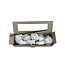 Paper Roses | Colour: White | Rose Heads with Stems | Length ± 45 centimetres | Per 8 roses