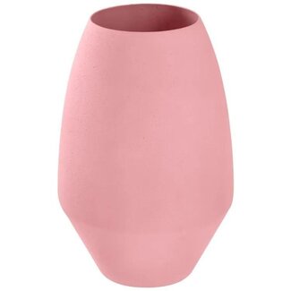 MyFlowers Aluminiumvase „Alenia“ | Farbe: Rosa | Durchmesser 13 Zentimeter | Höhe 20 Zentimeter | Pro Vase