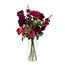 Kunstbloemen Boeket “Bordeaux Beauty” | Lengte ± 60 centimeter | Met Bordeauxrode rozen en bloemen | Per boeket