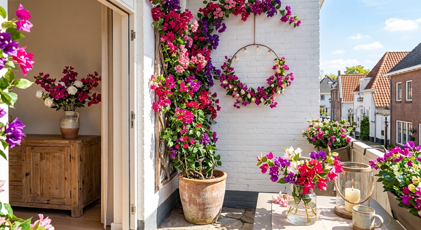 Artificial Bougainvillea | Bring Mediterranean Vibes Inside with Faux Flowers