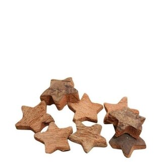 4A Kokosnuss-Stern-Dekoration | Farbe: Braun | Weihnachtsdekoration | Durchmesser 4.5 Zentimeter | Pro 100 Sterne