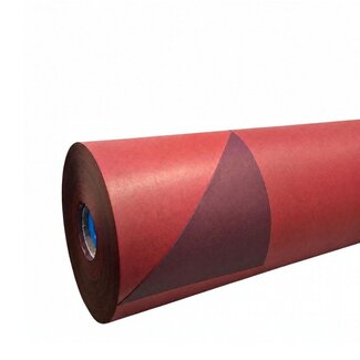 4A Double-sided Paper on a roll | Colour: Bordeaux Red | Width 50 centimetres | 70 grams/m2 | Weight 10 kilos | Per roll