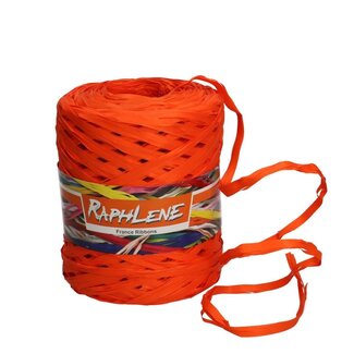 4A Raffia Ribbon | Colour: Orange | Width 13 millimetres | Length 200 metres | Per roll
