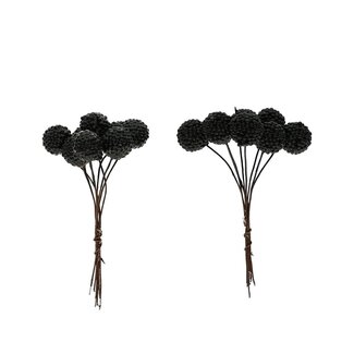 4A Blackberry Pick | Colour: Black | Autumn Decoration | Diameter 1.5 centimetres | Per 64 picks