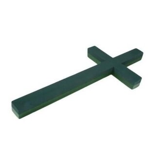 4A Croix en mousse florale Base | Couleur : Vert | Longueur 90 centimètres | Largeur 38 centimètres | Par 2 croix