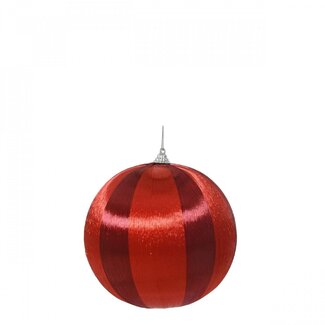 4A Boule de Noël Stringball | Couleur : rouge foncé | Décoration de Noël | Diamètre 60 millimètres | Par 24 boules de Noël