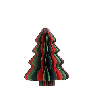 4A Suspension de sapin de Noël en papier | Couleur : couleurs assorties | Décoration de Noël | Hauteur 15 centimètres | Par suspension