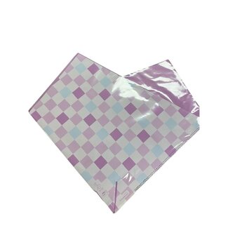 4A Flower sleeves with Oblique "Checkers" pattern | Colour: Lilac Purple Blue | Length 35 centimetres | Height 35 centimetres | Per 25 sleeves