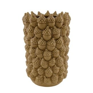 4A Ceramic Pine Cone Vase | Colour: Brown | Christmas decoration | Diameter 23 centimetres | Height 36 centimetres | Per vase