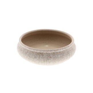 HBXD Coupe « Ficon » | Couleur : Beige | Décoration d’intérieur | Hauteur 9 centimètres | Diamètre 35 centimètres | Par lot de 2 coupes