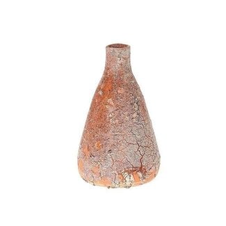 HBXD Vase « Résine » | Couleur : terre cuite | Décoration intérieure | Hauteur 28 centimètres | Diamètre 18 centimètres | Par vase