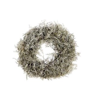 HBXD Wreath “Asparagus Snow” | Colour: Natural White | Christmas decoration | Diameter 40 centimetres | Per wreath