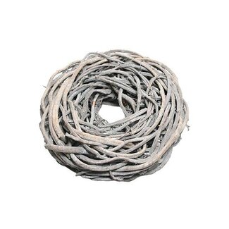 HBXD Wreath “Crazyvine” | Colour: Light grey | Christmas decoration | Diameter 85 centimetres | Per wreath