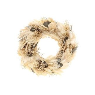 HBXD Kranz „Merry Me“ | Farbe: Creme | Hochzeit | Höhe 8 Zentimeter | Durchmesser 40 Zentimeter | Pro Kranz