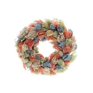 HBXD Couronne « Dille Candy » | Couleur : Couleurs mélangées | Décoration de Noël | Hauteur 7 centimètres | Diamètre 35 centimètres | Par couronne