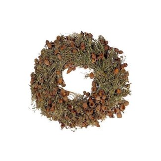 HBXD Krans “Autumn de Luxe” | Kleur: Bruin | Herfstdecoratie | Diameter 30 centimeter | Per krans