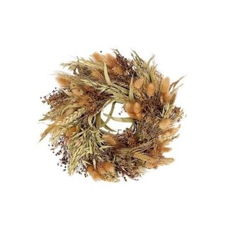 HBXD Krans “Dried Harvest” | Kleur: Bruin | Kerstdecoratie | Diameter 30 centimeter | Per krans
