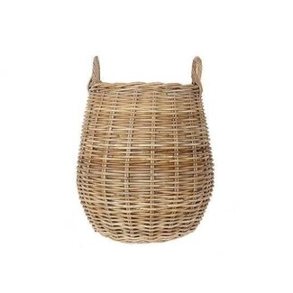 HBXD Mand “Kuboo Mentia” | Kleur: Bruin | Woondecoratie | Hoogte 38 centimeter | Diameter 56 centimeter | Per mand