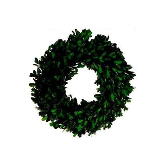 HBXD Krans “Buxus” | Kleur: Groen | Kerstdecoratie | Diameter 34 centimeter | Per krans