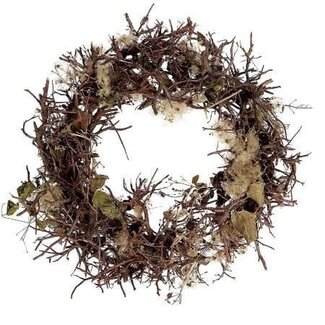 HBXD Wreath “Clematis Bonsai” | Colour: Brown | Christmas decoration | Diameter 50 centimetres | Per wreath