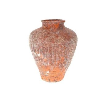 HBXD Vaas “Hars” | Kleur: Terracotta | Woondecoratie | Hoogte 37 centimeter | Diameter 30 centimeter | Per vaas