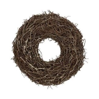 HBXD Wreath “Wildly Bonsai Thick” | Colour: Brown | Christmas decoration | Diameter 45 centimetres | Per 2 wreaths