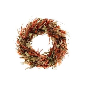 HBXD Wreath “Sabah” | Colour: Orange | Christmas decoration | Height 9 centimetres | Diameter 40 centimetres | Per wreath